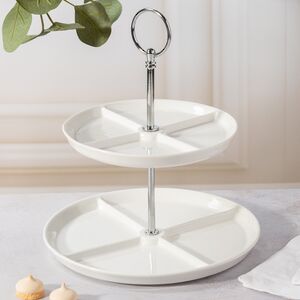 Двухъярусная этажерка для фруктов Etagere 24 см Koopman фото 3