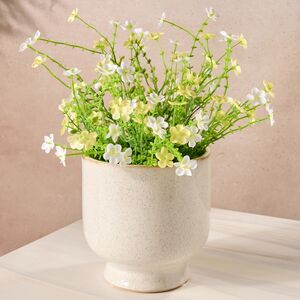 Искусственный цветок в горшке Дэйзи 28 см белый Kaemingk (Кейминг) фото 1