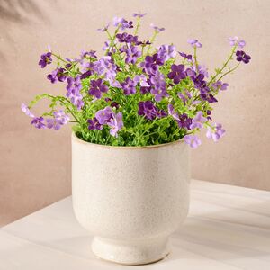 Искусственный цветок в горшке Дэйзи 28 см фиолетовый