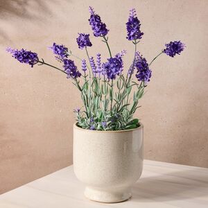 Искусственный цветок Лаванда Империал в горшке 38 см