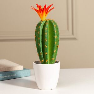 Искусственное растение в горшке Кактус Королевский 24 см