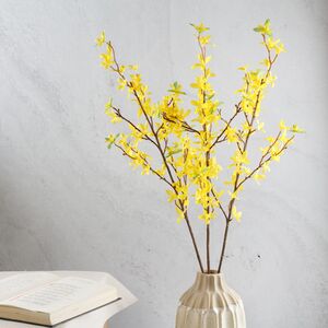 Декоративная ветка Форзиция Вариегата 82 см (Kaemingk, Нидерланды). Артикул: 800887