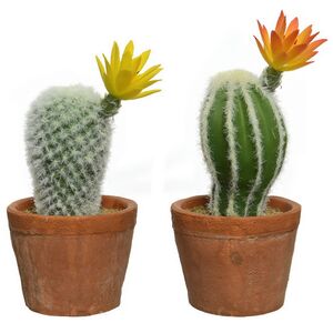 Искусственный кактус в горшке Цереус Солнечный Цветок 19 см Kaemingk фото 3