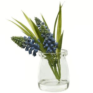 Искусственный букет в вазе Мускари Нежность 16 см (Kaemingk, Нидерланды). Артикул: 801267-3