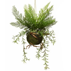 Искусственный папоротник в кокедаме Арго 48 см Kaemingk фото 2