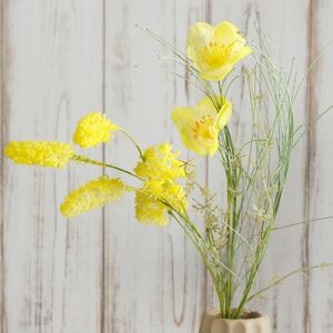 Искусственный букет Жасминовая Гардения 60 см, желтая (Kaemingk, Нидерланды). Артикул: 801390