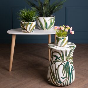 Керамическая подставка для цветов Liana Leaf 44*33 см Kaemingk фото 2