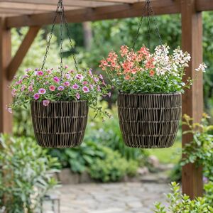 Набор подвесных кашпо Флэтвудс 22-26 см, 2 шт