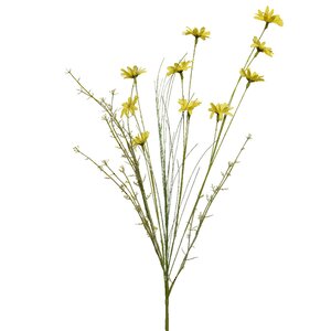 Искусственный букет Полевые цветы - Желтые маргаритки 65 см Kaemingk фото 2