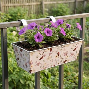 Подвесное кашпо для балкона Франсуаза 35*13 см, металл