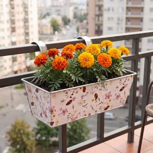 Подвесное кашпо для балкона Франсуаза 35*13 см, металл Kaemingk (Кейминг) фото 5