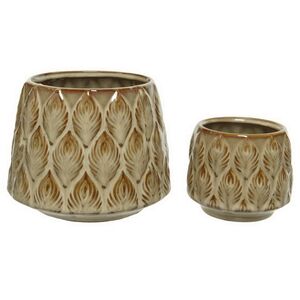 Набор керамических кашпо Калао 10-16 см, 2 шт Kaemingk (Кейминг) фото 2