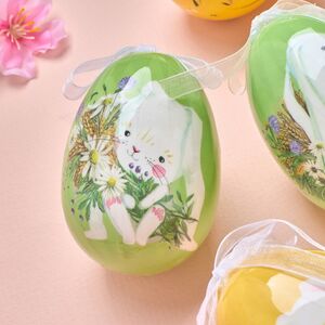 Пасхальные украшения Яйца Счастливая Пасха 8 см, 6 шт Kaemingk (Кейминг) фото 2