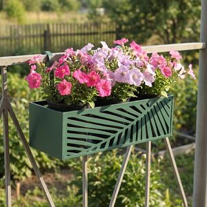 Подвесное кашпо для балкона Эдинбург 45*16 см, металл