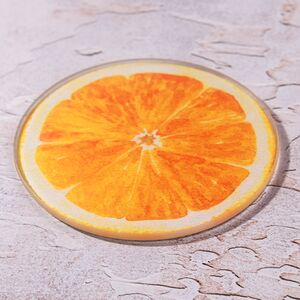 Набор подставок под кружки Orange Slice 9 см, 4 шт, стекло Kaemingk фото 2