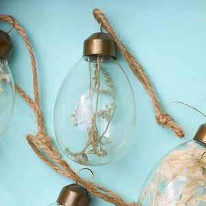 Пасхальные подвески Яйца - Dried Flower 5 см, 8 шт Kaemingk фото 4