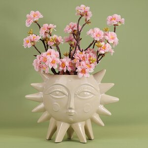 Керамическая ваза для цветов Люфиаль 32 см (Kaemingk, Нидерланды). Артикул: 803959