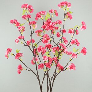 Искусственная ветка Цветущий Персик 100 см фуксия Kaemingk фото 3