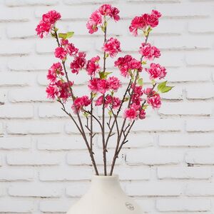 Искусственная ветка Цветущий Персик 76 см фуксия Kaemingk фото 5