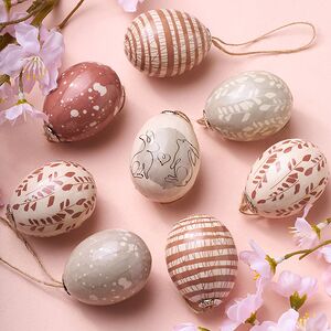 Пасхальные подвески Яйца - Светлый Праздник 5 см, 8 шт (Kaemingk, Нидерланды). Артикул: 805563