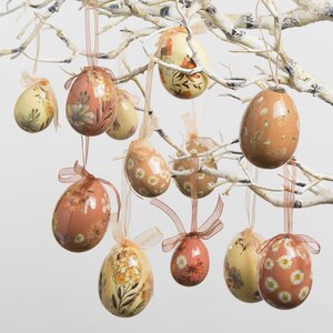 Пасхальные украшения Яйца Easter Etude 4-6 см, 12 шт, подвеска Kaemingk фото 3
