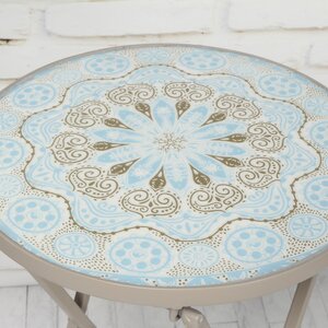 Складной кофейный столик с мозаикой Лионель 67*36 см Kaemingk фото 3