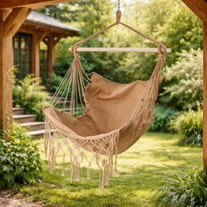 Подвесной гамак-кресло Икария 130*100 см песочный