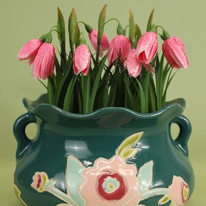 Керамическая ваза-кашпо Dolly Flowers 24*15 см Kaemingk фото 4