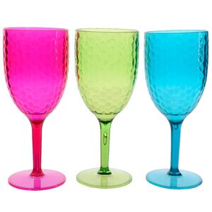 Пластиковый бокал для вина Портофино 20 см розовый Kaemingk фото 2