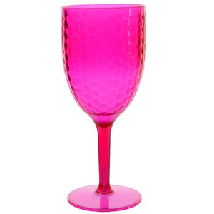 Пластиковый бокал для вина Портофино 20 см розовый (Kaemingk, Нидерланды). Артикул: ID64459