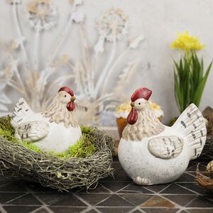 Набор садовых фигур Курочки Лесси и Несси 14 см, 2 шт Kaemingk фото 2