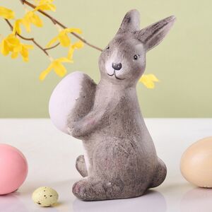 Керамическая садовая фигурка Пасхальный Кролик Майкл 15 см Kaemingk фото 1