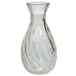 Маленькая ваза Кэрол 10 см прозрачная (Kaemingk, Нидерланды). Артикул: ID55113