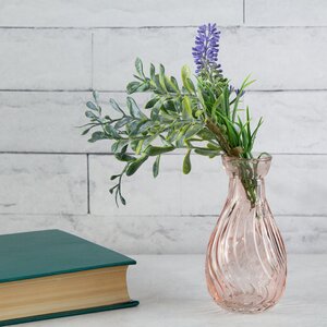 Маленькая ваза Кэрол 10 см розовая Kaemingk фото 1