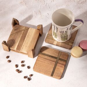 Набор подставок под кружки Madisson 12 см, 4 шт (Kaemingk, Нидерланды). Артикул: 825991