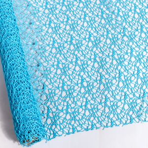Ткань для декорирования Кружевная Сетка 40*200 см голубая Billiet фото 3