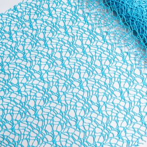 Ткань для декорирования Кружевная Сетка 40*200 см голубая Billiet фото 2