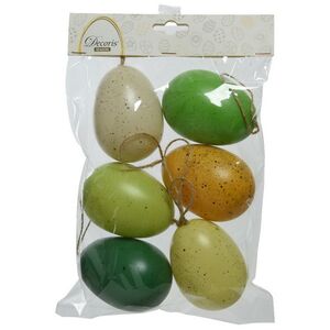 Пасхальные украшения Яйца Весенние Крапинки 9 см, 6 шт Kaemingk (Кейминг) фото 6