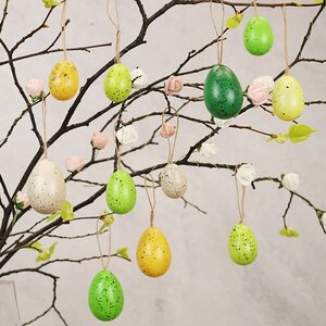 Пасхальные украшения Яйца Wonderful Easter 6 см, 12 шт, подвеска Kaemingk фото 2