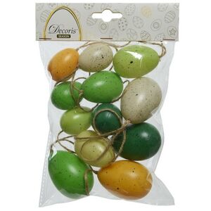 Пасхальные украшения Яйца Весенняя Радость 4-6 см, 12 шт, подвеска Kaemingk (Кейминг) фото 4