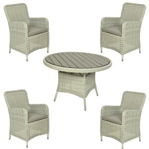 Комплект плетёной мебели Cambridge Royal: 4 кресла + 1 столик