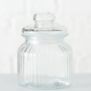 Набор стеклянных баночек для хранения Тибурсио 15-23 см, 3 шт Boltze фото 4