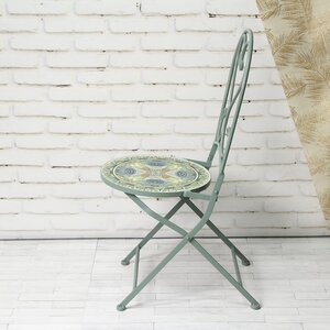 Складной стул с мозаикой Ривьера 93*46*39 см, металл Kaemingk фото 4