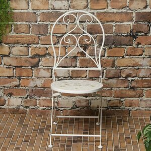 Складной стул с мозаикой Флорентин Тессера 93*51*38 см, металл Kaemingk фото 5