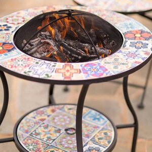 Стол для костра с мозаикой Порту 58*54 см, металл Kaemingk фото 2