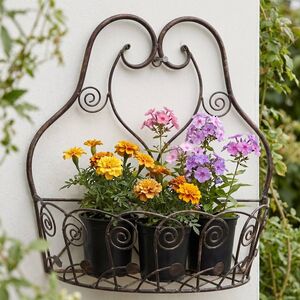 Подвесное кашпо Шебби 32*28 см, металл