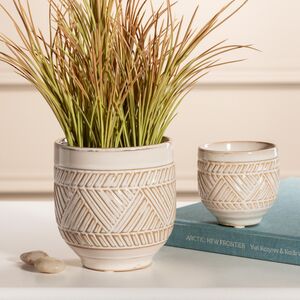 Набор керамических кашпо Саас-Фе 8-11 см, 2 шт