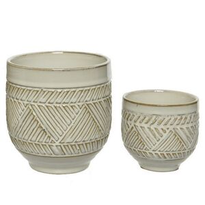 Набор керамических кашпо Saas Fee 8-11 см, 2 шт