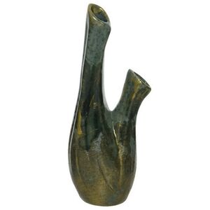 Керамическая ваза Портела 21 см зеленая Kaemingk (Кейминг) фото 4