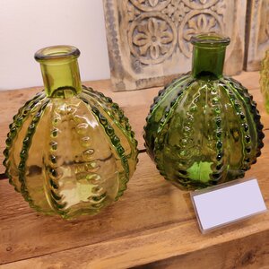Стеклянная ваза Эдера 12*10 см, светло-зеленая Kaemingk фото 2